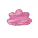 Cloud pillow small neon pink stars and stripes