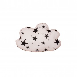 Cloud pillow small neon pink stars and stripes