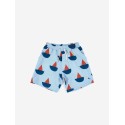 Sail Boat all over swim bermuda shorts