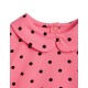 Polka Dot Collar T-Shirt