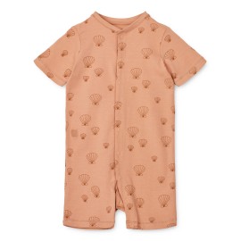 Biilbao printed pyjamas romper - sea shell