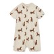 Bilbao printed pyjamas romper - leopard