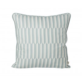 Arch cushion - blue/off-white