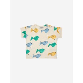 Multicolor Fish all over t-shirt