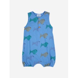 Multicolor fish playsuit