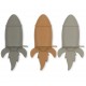 3 PACK SILICONE ICE CREAM MOLD ROCKET