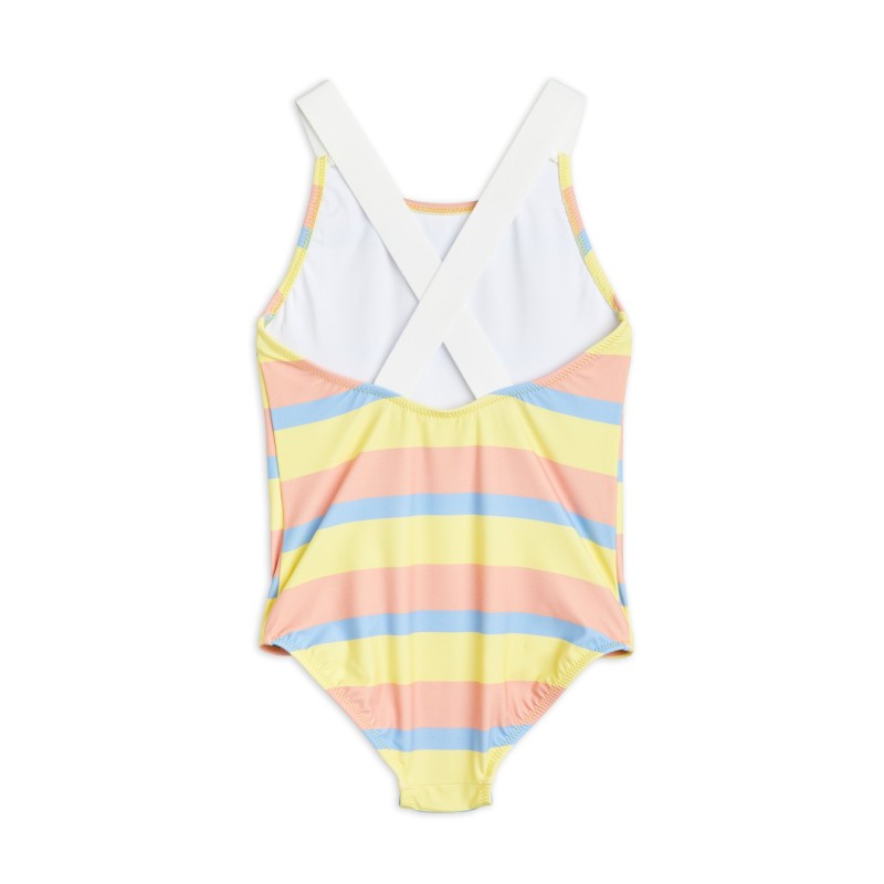 Pastel stripe swimsuit| Mini Rodini |Abu Dhabi