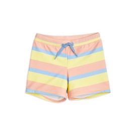 Pastel stripe swim pants