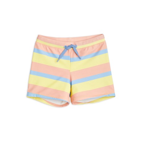 Pastel stripe swim pants