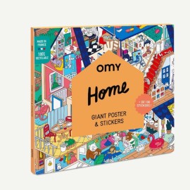 Large poster with stickers - Home