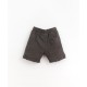 Flame jersey shorts - charcoal