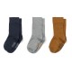 Lorenzo socks - 3pack - Seablue