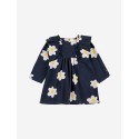 Baby Big Flower all over ruffle woven dress