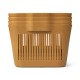 Makeeva storage basket S 4 pack - caramel