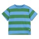 T- shirt warm marine block stripe