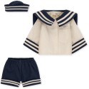 Doll sailor suit