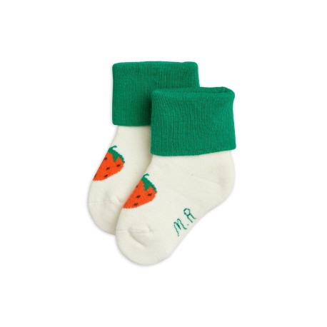 Strawberries Terry Baby Socks