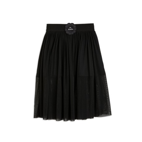 Bat Flower Tulle Skirt