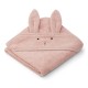 Albert Hooded Baby Towel - rabbit rose