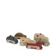 Wooden mini cars