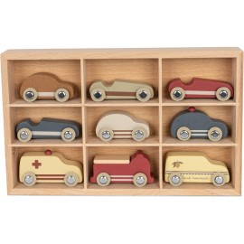 Wooden mini cars