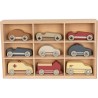 Wooden mini cars