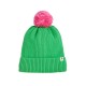 Pompom knitted hat