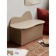 Slope storage bench - cashmere
