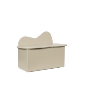 Slope storage bench - cashmere