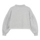 Crop Heart Sweater - Light Mixed Grey