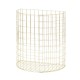 Set of 2 half round wire baskets - gold