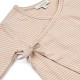 Bolde stripe wrap jumpsuit - tuscany