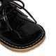 Chaton patent boot - black