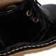 Chaton patent boot - black