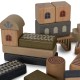 Wooden building blocks