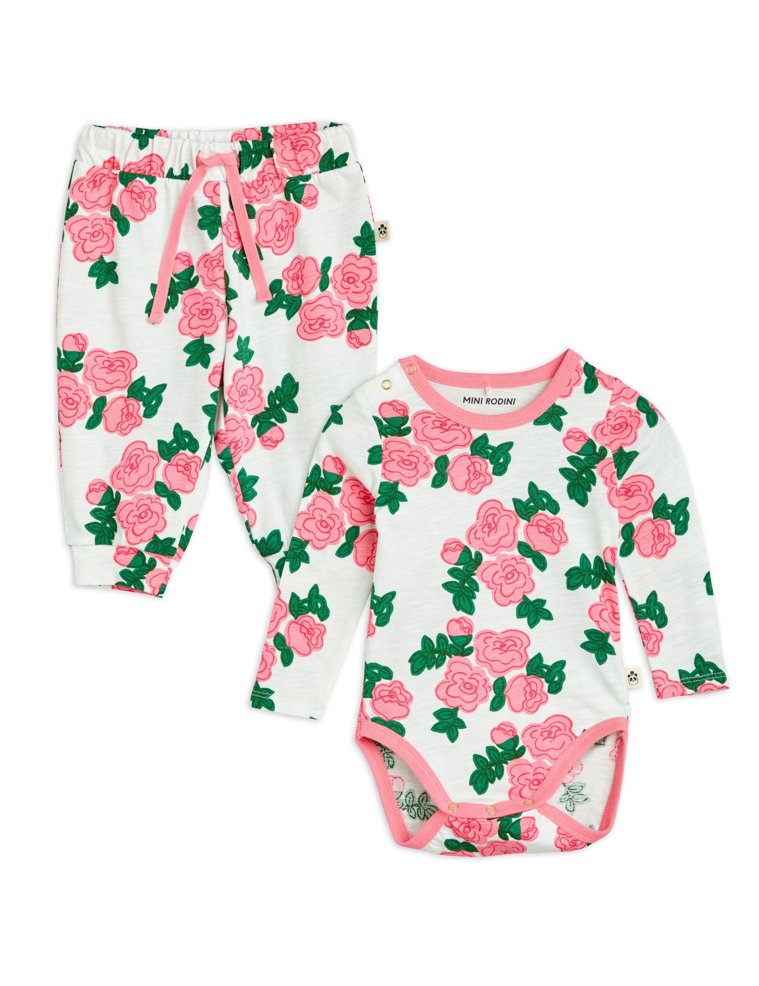 Mini Rodini Starfall aop nb baby set, Pink main image 1