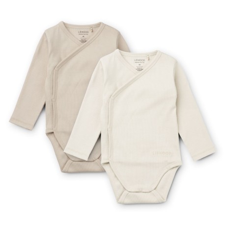 Hali body LS - 2 pack -creme/sandy