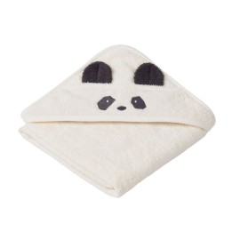 Albert Hooded Baby Towel - Panda creme