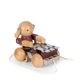 Wooden pull bunny music
