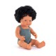 BABY DOLL Curly Boy 38CM - grey