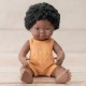 BABY DOLL African GIRL 38CM - melon