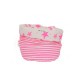 Storage basket S neon pink stars and stripes