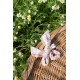 Scrunchies - cream bucolia flowers