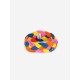 Multicolor braided knitted cotton headband