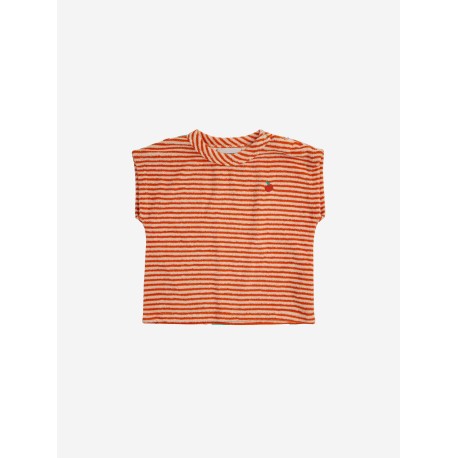Baby Orange stripes Terry shirt