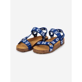 Bobo Choses printed blue sandals