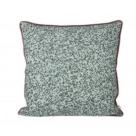 Dottery cushion - dusty blue