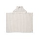 Vilas Hooded Waffle Baby Towel - Crisp white