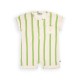 Stripes green - baby jumpsuit