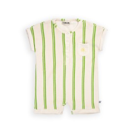 Stripes green - baby jumpsuit